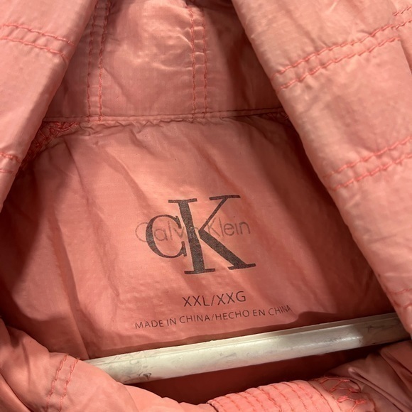 Calvin Klein Performance Women’s Pink Black Slick Full Zip Athletic Jacket - Picture 9 of 14